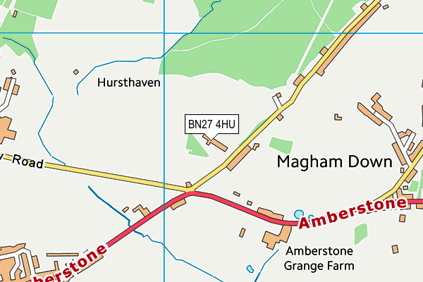 BN27 4HU map - OS VectorMap District (Ordnance Survey) BN27 4HU map - OS VectorMap District (Ordnance Survey)