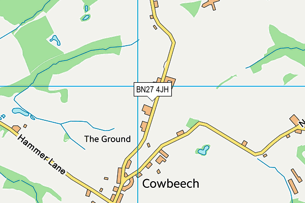 BN27 4JH map - OS VectorMap District (Ordnance Survey) BN27 4JH map - OS VectorMap District (Ordnance Survey)