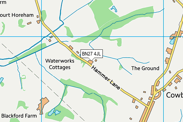BN27 4JL map - OS VectorMap District (Ordnance Survey) BN27 4JL map - OS VectorMap District (Ordnance Survey)