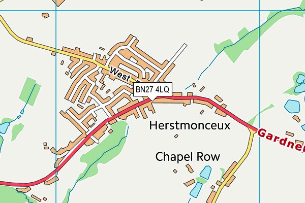 BN27 4LQ map - OS VectorMap District (Ordnance Survey) BN27 4LQ map - OS VectorMap District (Ordnance Survey)