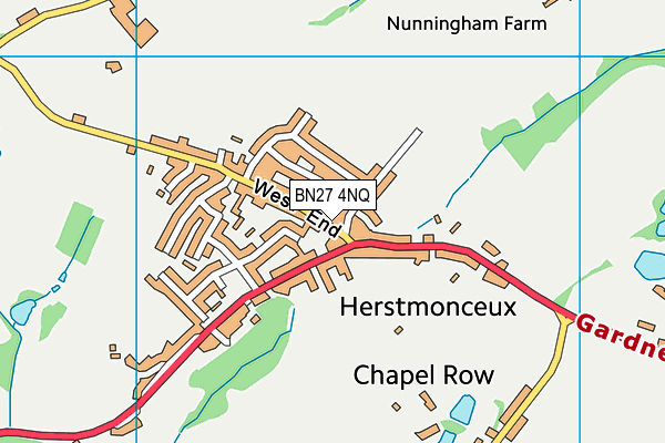 BN27 4NQ map - OS VectorMap District (Ordnance Survey) BN27 4NQ map - OS VectorMap District (Ordnance Survey)