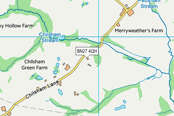BN27 4QH map - OS VectorMap District (Ordnance Survey) BN27 4QH map - OS VectorMap District (Ordnance Survey)