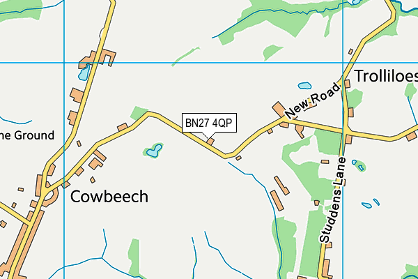 BN27 4QP map - OS VectorMap District (Ordnance Survey) BN27 4QP map - OS VectorMap District (Ordnance Survey)