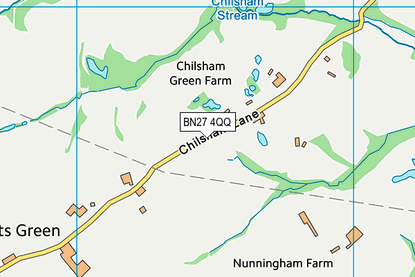 BN27 4QQ map - OS VectorMap District (Ordnance Survey) BN27 4QQ map - OS VectorMap District (Ordnance Survey)