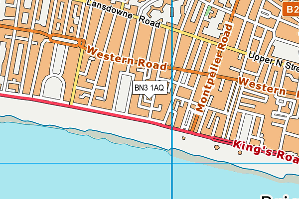 BN3 1AQ map - OS VectorMap District (Ordnance Survey) BN3 1AQ map - OS VectorMap District (Ordnance Survey)