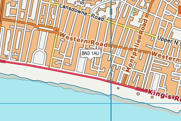 BN3 1AU map - OS VectorMap District (Ordnance Survey) BN3 1AU map - OS VectorMap District (Ordnance Survey)