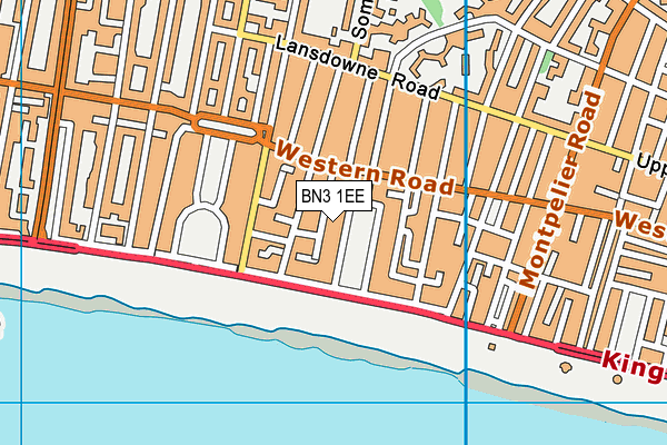 BN3 1EE map - OS VectorMap District (Ordnance Survey) BN3 1EE map - OS VectorMap District (Ordnance Survey)