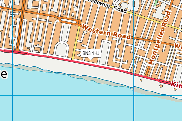 BN3 1HJ map - OS VectorMap District (Ordnance Survey)