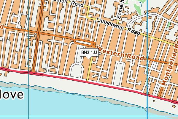 BN3 1JJ map - OS VectorMap District (Ordnance Survey) BN3 1JJ map - OS VectorMap District (Ordnance Survey)