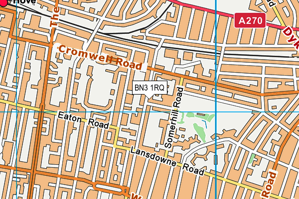 BN3 1RQ map - OS VectorMap District (Ordnance Survey) BN3 1RQ map - OS VectorMap District (Ordnance Survey)