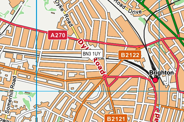 BN3 1UY map - OS VectorMap District (Ordnance Survey) BN3 1UY map - OS VectorMap District (Ordnance Survey)