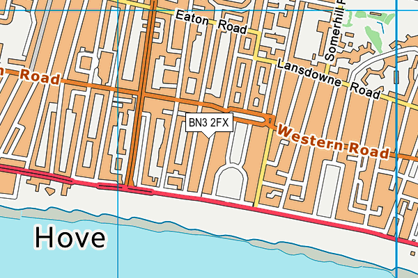 BN3 2FX map - OS VectorMap District (Ordnance Survey) BN3 2FX map - OS VectorMap District (Ordnance Survey)