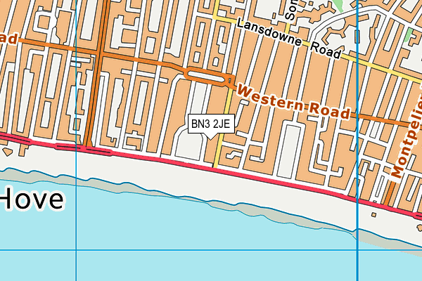 BN3 2JE map - OS VectorMap District (Ordnance Survey)