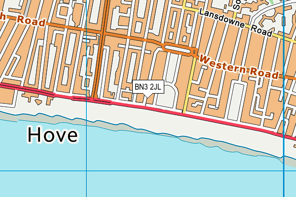 BN3 2JL map - OS VectorMap District (Ordnance Survey)