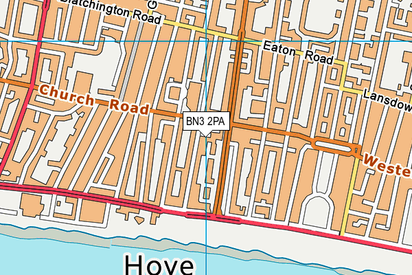 BN3 2PA map - OS VectorMap District (Ordnance Survey) BN3 2PA map - OS VectorMap District (Ordnance Survey)