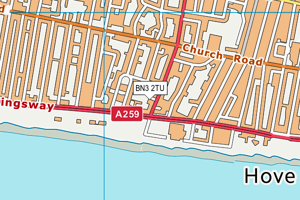BN3 2TU map - OS VectorMap District (Ordnance Survey) BN3 2TU map - OS VectorMap District (Ordnance Survey)