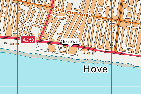 BN3 2WB map - OS VectorMap District (Ordnance Survey) BN3 2WB map - OS VectorMap District (Ordnance Survey)
