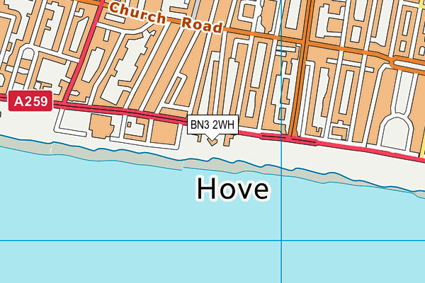 BN3 2WH map - OS VectorMap District (Ordnance Survey) BN3 2WH map - OS VectorMap District (Ordnance Survey)