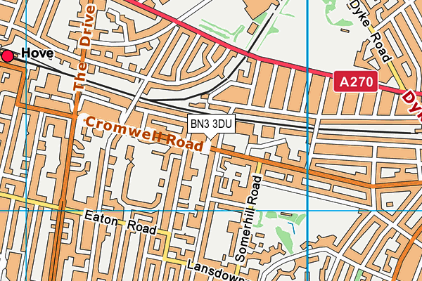 BN3 3DU map - OS VectorMap District (Ordnance Survey) BN3 3DU map - OS VectorMap District (Ordnance Survey)