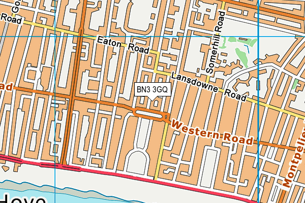 BN3 3GQ map - OS VectorMap District (Ordnance Survey) BN3 3GQ map - OS VectorMap District (Ordnance Survey)
