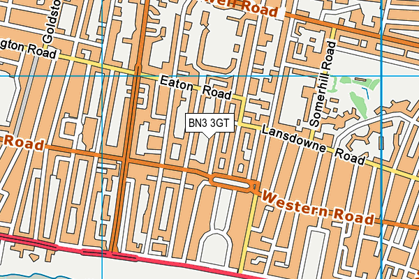 BN3 3GT map - OS VectorMap District (Ordnance Survey) BN3 3GT map - OS VectorMap District (Ordnance Survey)