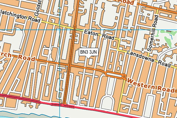 BN3 3JN map - OS VectorMap District (Ordnance Survey) BN3 3JN map - OS VectorMap District (Ordnance Survey)