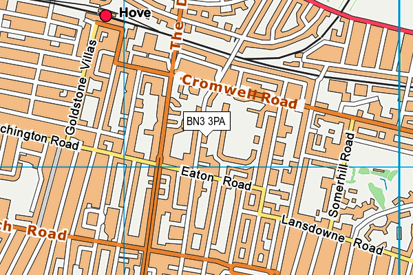 BN3 3PA map - OS VectorMap District (Ordnance Survey) BN3 3PA map - OS VectorMap District (Ordnance Survey)