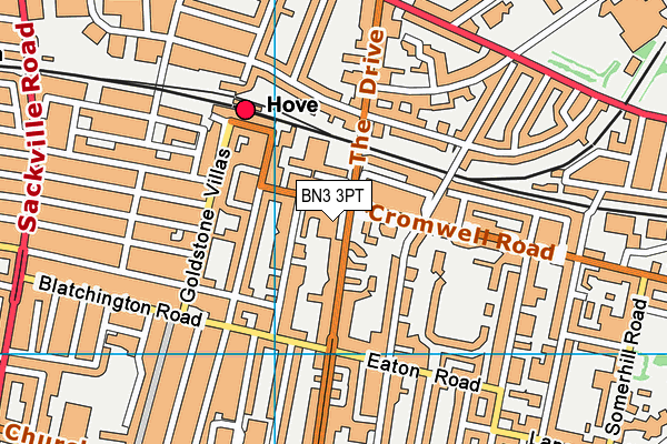 BN3 3PT map - OS VectorMap District (Ordnance Survey) BN3 3PT map - OS VectorMap District (Ordnance Survey)