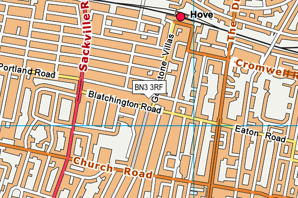 BN3 3RF map - OS VectorMap District (Ordnance Survey) BN3 3RF map - OS VectorMap District (Ordnance Survey)