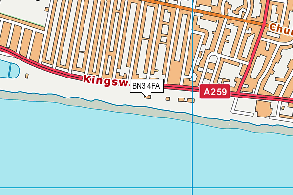 BN3 4FA map - OS VectorMap District (Ordnance Survey) BN3 4FA map - OS VectorMap District (Ordnance Survey)