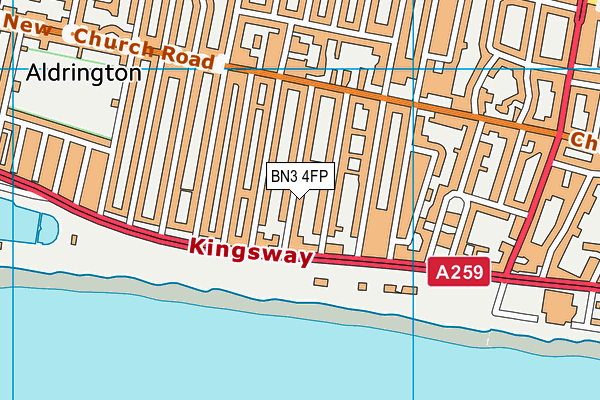 BN3 4FP map - OS VectorMap District (Ordnance Survey) BN3 4FP map - OS VectorMap District (Ordnance Survey)