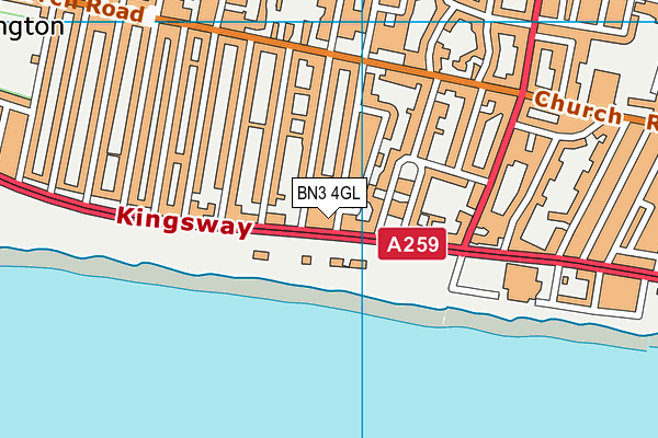 BN3 4GL map - OS VectorMap District (Ordnance Survey) BN3 4GL map - OS VectorMap District (Ordnance Survey)