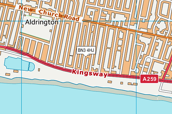 BN3 4HJ map - OS VectorMap District (Ordnance Survey) BN3 4HJ map - OS VectorMap District (Ordnance Survey)