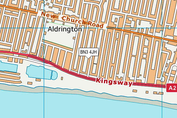 BN3 4JH map - OS VectorMap District (Ordnance Survey) BN3 4JH map - OS VectorMap District (Ordnance Survey)