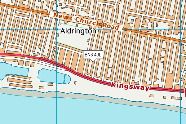 BN3 4JL map - OS VectorMap District (Ordnance Survey) BN3 4JL map - OS VectorMap District (Ordnance Survey)