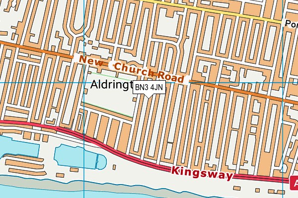 BN3 4JN map - OS VectorMap District (Ordnance Survey) BN3 4JN map - OS VectorMap District (Ordnance Survey)