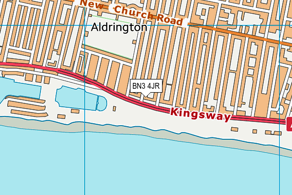 BN3 4JR map - OS VectorMap District (Ordnance Survey) BN3 4JR map - OS VectorMap District (Ordnance Survey)