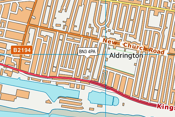 BN3 4PA map - OS VectorMap District (Ordnance Survey) BN3 4PA map - OS VectorMap District (Ordnance Survey)