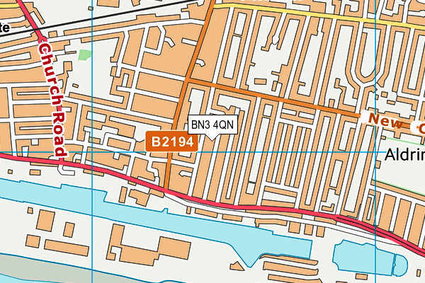 BN3 4QN map - OS VectorMap District (Ordnance Survey) BN3 4QN map - OS VectorMap District (Ordnance Survey)