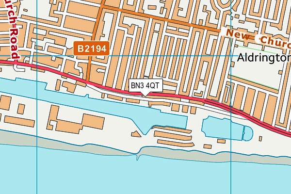 BN3 4QT map - OS VectorMap District (Ordnance Survey) BN3 4QT map - OS VectorMap District (Ordnance Survey)