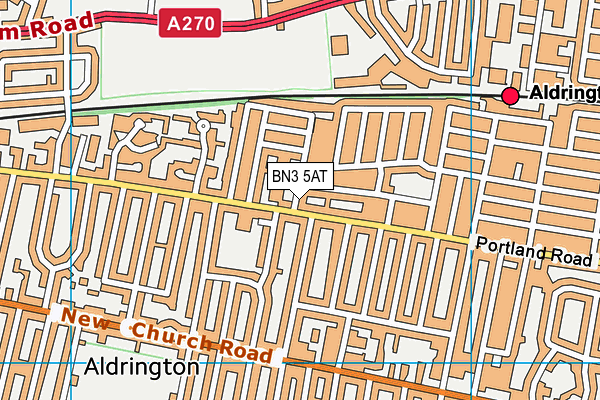 BN3 5AT map - OS VectorMap District (Ordnance Survey) BN3 5AT map - OS VectorMap District (Ordnance Survey)
