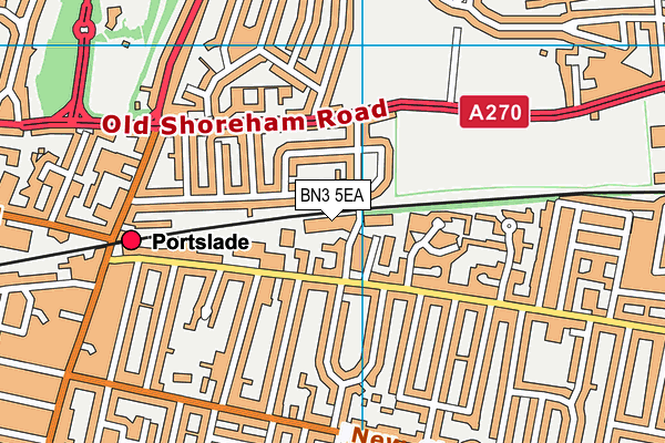 BN3 5EA map - OS VectorMap District (Ordnance Survey) BN3 5EA map - OS VectorMap District (Ordnance Survey)