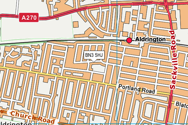BN3 5HJ map - OS VectorMap District (Ordnance Survey) BN3 5HJ map - OS VectorMap District (Ordnance Survey)