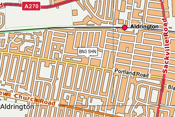BN3 5HN map - OS VectorMap District (Ordnance Survey) BN3 5HN map - OS VectorMap District (Ordnance Survey)