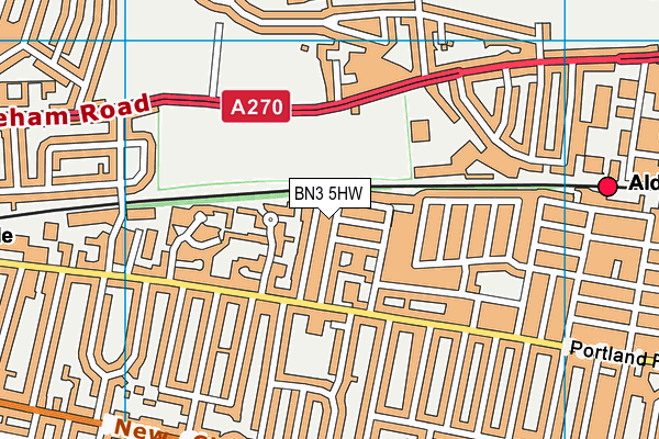 BN3 5HW map - OS VectorMap District (Ordnance Survey) BN3 5HW map - OS VectorMap District (Ordnance Survey)