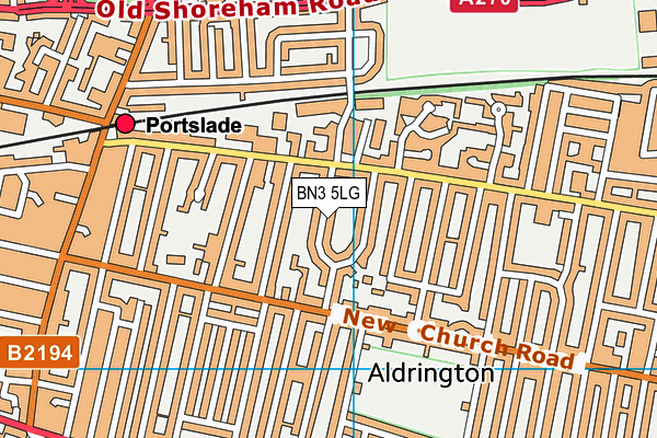 BN3 5LG map - OS VectorMap District (Ordnance Survey) BN3 5LG map - OS VectorMap District (Ordnance Survey)