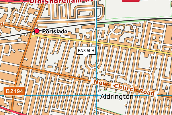 BN3 5LH map - OS VectorMap District (Ordnance Survey)