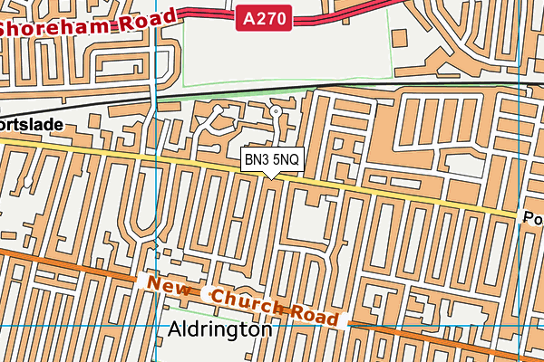 BN3 5NQ map - OS VectorMap District (Ordnance Survey) BN3 5NQ map - OS VectorMap District (Ordnance Survey)