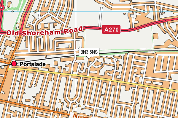 BN3 5NS map - OS VectorMap District (Ordnance Survey) BN3 5NS map - OS VectorMap District (Ordnance Survey)