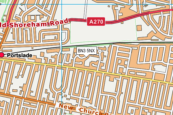 BN3 5NX map - OS VectorMap District (Ordnance Survey) BN3 5NX map - OS VectorMap District (Ordnance Survey)